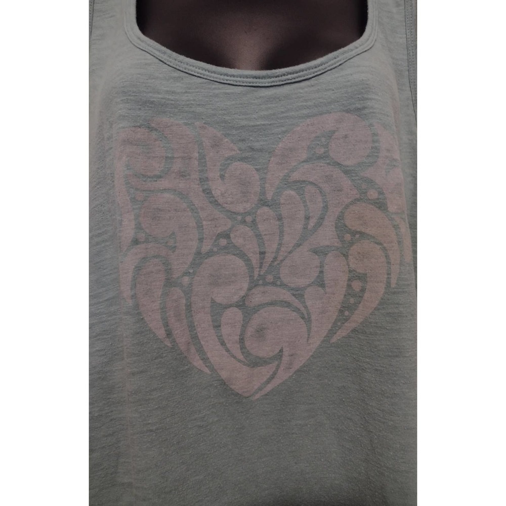 Torrid Women's Moss Green Tanktop with Heart 3xl (USED)